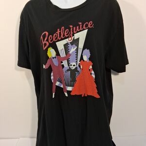Hot Topic Black Beetlejuice Graphic Tee